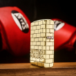 Bật lửa Zippo khắc bức tường Supreme bản armor đồng bóng