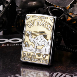 Bật Lửa Zippo Khắc Camel WIDES mạ Chrome - Mã SP: ZPC03798