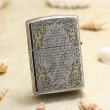 Bật Lửa Zippo Khắc Chữ Thập Và Kinh Thánh Màu Bạc