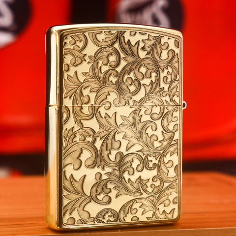 Bật Lửa Zippo Khắc Hoa Văn và Logo Zippo