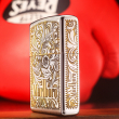 Bật Lửa Zippo Khắc Hoa Văn Zippo Marlboro Mạ Chrome
