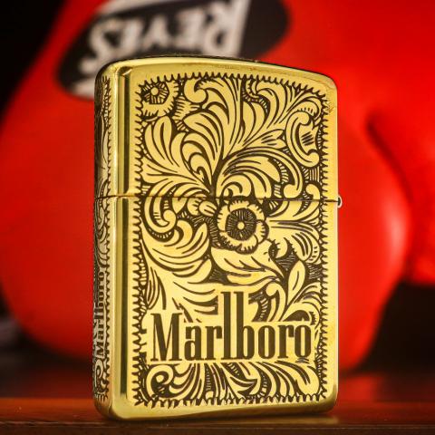 Bật Lửa Zippo Khắc Hoa Văn Zippo Marlboro