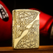 Bật Lửa Zippo Khắc Lô Gô Hoa Văn Trái Tim