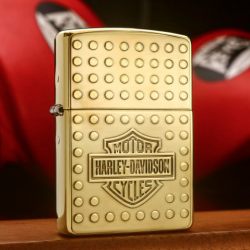 Bật lửa zippo khắc motor harley bản đồng bóng - Mã SP: ZPC3281-254 