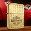 Bật lửa zippo khắc motor harley bản đồng bóng
