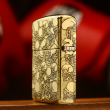 Bật lửa zippo khắc nổi hình Đầu Lâu bản Armor đồng bóng