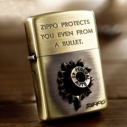 Bật lửa Zippo khắc nổi hình viên đạn - Mã SP: ZPC0418