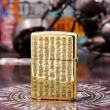 Bật lửa Zippo khắc nổi Tâm kinh đồng bóng