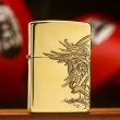 Bật lửa Zippo khắc thiên thần và ác quỷ bản đồng bón