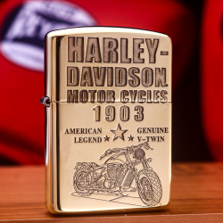 Bật Lửa Zippo Khắc Xe Máy HARLEY DAVIDSON 1903 - Mã SP: ZPC3308-169 