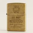 Bật Lửa Zippo Mạ Antique Brass Khắc Huy hiệu Hải quân Hoa Kỳ U.S.Navy