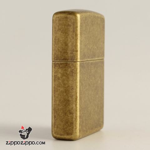 Bật Lửa Zippo Mạ Antique Brass Khắc Huy hiệu Hải quân Hoa Kỳ U.S.Navy