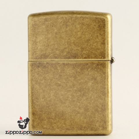 Bật Lửa Zippo Mạ Antique Brass Khắc Huy hiệu Hải quân Hoa Kỳ U.S.Navy