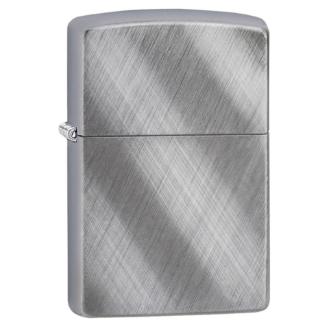 Bật Lửa Zippo Mạ Chrome Vân Đan Chéo - SKU 28182 – Zippo Diagonal Weave