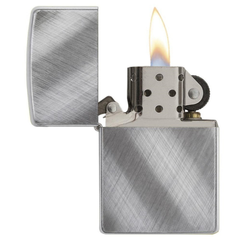 Bật Lửa Zippo Mạ Chrome Vân Đan Chéo - SKU 28182 – Zippo Diagonal Weave