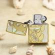 Bật Lửa Zippo Mạ Vàng Khảm Trai Ngà  Mèo Thần Tài May Mắn