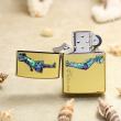 Bật Lửa Zippo Mạ Vàng Khảm Trai Xanh Nụ Hôn Tình Yêu