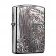 Bật lửa zippo Màu Bạc in hoa văn cá chép