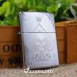 Bật lửa zippo mầu bạc khắc quân bài ái bích ( xì dách )
