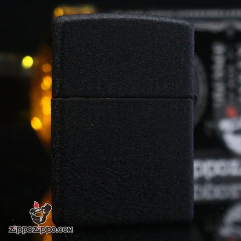 Bật Lửa Zippo Màu Đen Nhám Khắc Súng M16