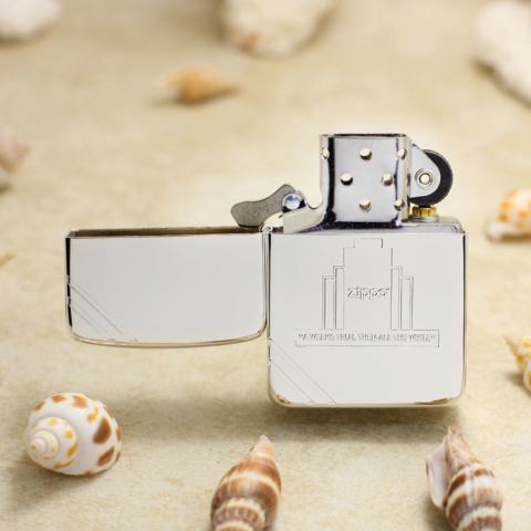 Bật Lửa Zippo Phiên Bản 1941 Bạc Khắc Nhà Máy Zippo