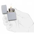 Bật Lửa Zippo Mạ Chrome Ánh Satin - SKU 205 – Zippo Satin Chrome
