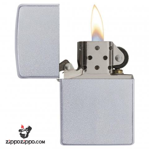 Bật Lửa Zippo Mạ Chrome Ánh Satin - SKU 205 – Zippo Satin Chrome