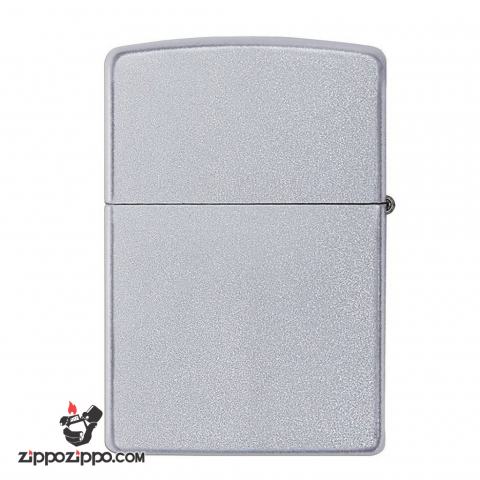 Bật Lửa Zippo Mạ Chrome Ánh Satin - SKU 205 – Zippo Satin Chrome