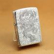 Bật lửa Zippo phiên bản Bạc nguyên khối bản 1941 khắc Rồng nhả ngọc