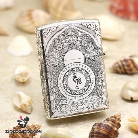 Bật lửa Zippo phiên bản Bạc nguyên khối Goddess of Mercy