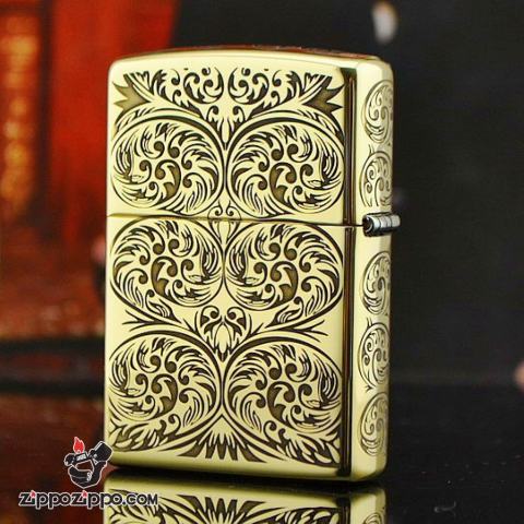 Bật lửa Zippo phiên bản chạm khắc nổi mây bao quanh amor
