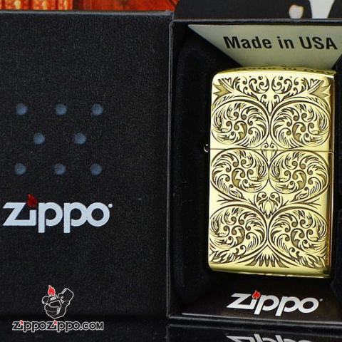 Bật lửa Zippo phiên bản chạm khắc nổi mây bao quanh amor