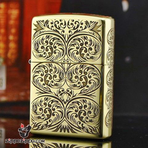 Bật lửa Zippo phiên bản chạm khắc nổi mây bao quanh amor