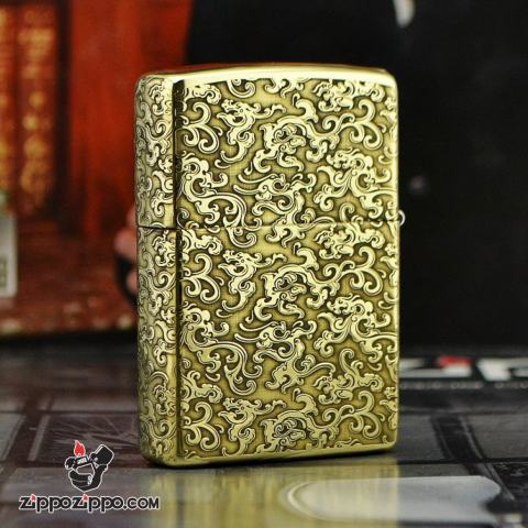 Bật lửa Zippo phiên bản chạm khắc nổi mây bao quanh