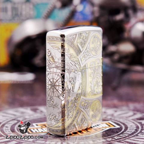 Bật Lửa Zippo phiên bản Chrome chạm khắc Apocalypse bốn hiệp sĩ