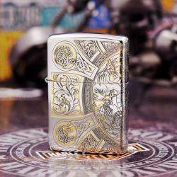Bật Lửa Zippo phiên bản Chrome chạm khắc Apocalypse bốn hiệp sĩ - Mã SP: ZPC1719-250
