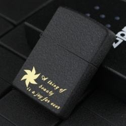 Bật lửa Zippo phiên bản đen nứt hình chong chóng - Mã SP: ZPC0674