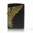 Bật lửa Zippo phiên bản đen nứt in cánh thiên thần