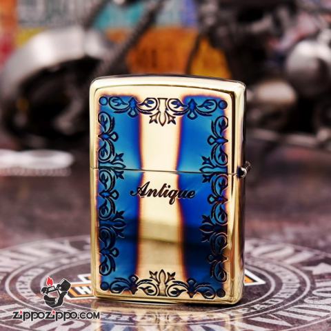Bật Lửa Zippo Phiên Bản Giới Hạn Khắc Ô Khóa Đồng Đốt Khảm Trai