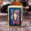 Bật Lửa Zippo Phiên Bản Giới Hạn Khắc Ô Khóa Đồng Đốt Khảm Trai