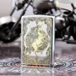 Bật Lửa Zippo Phiên Bản Hàn Quốc Khắc Họa Tiết Kỳ Lân Bản Chrome