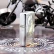 Bật Lửa Zippo Phiên Bản Hàn Quốc Khắc Họa Tiết Kỳ Lân Bản Chrome