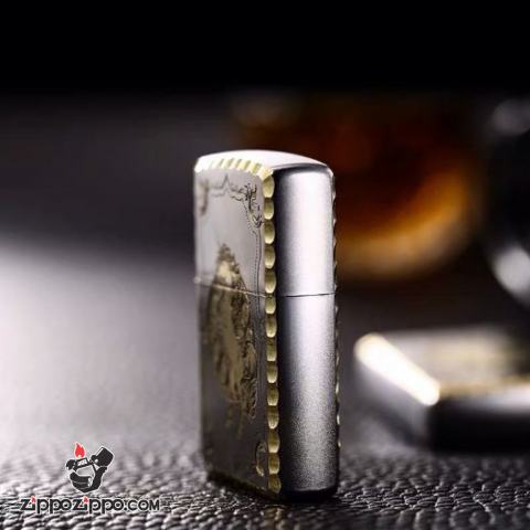 Bật Lửa Zippo Phiên Bản Hàn Quốc Khắc Họa Tiết Kỳ Lân