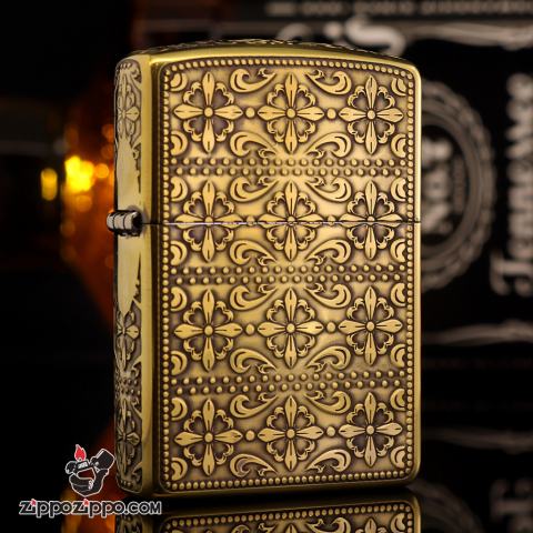 Bật lửa Zippo phiên bản mặt khắc 162 đồng chéo