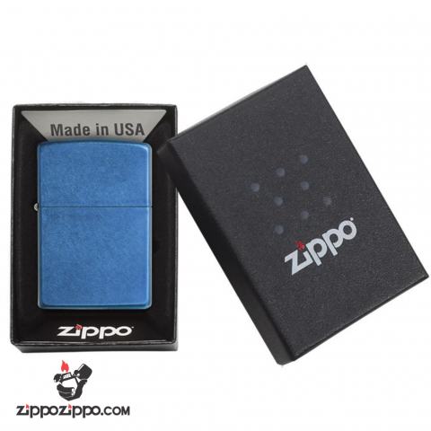 Bật Lửa Zippo Sơn Màu Xanh Da Trời - SKU 24534 – Zippo Cerulean Blue