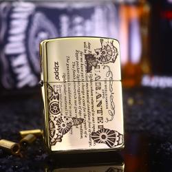 Bật Lửa Zippo Phiên Bản UARANEK Màu Vàng Đồng - Mã SP: ZPC2615
