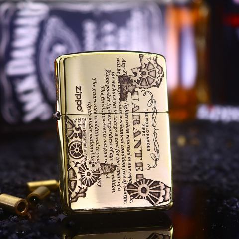 Bật Lửa Zippo Phiên Bản UARANEK Màu Vàng Đồng