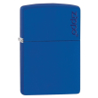 Bật Lửa Zippo Sơn Màu Xanh Hoàng Gia - Logo Zippo SKU 229ZL