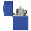 Bật Lửa Zippo Sơn Màu Xanh Hoàng Gia - Logo Zippo SKU 229ZL