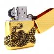 Bật lửa Zippo vàng bao phủ Thanh xà quấn quanh